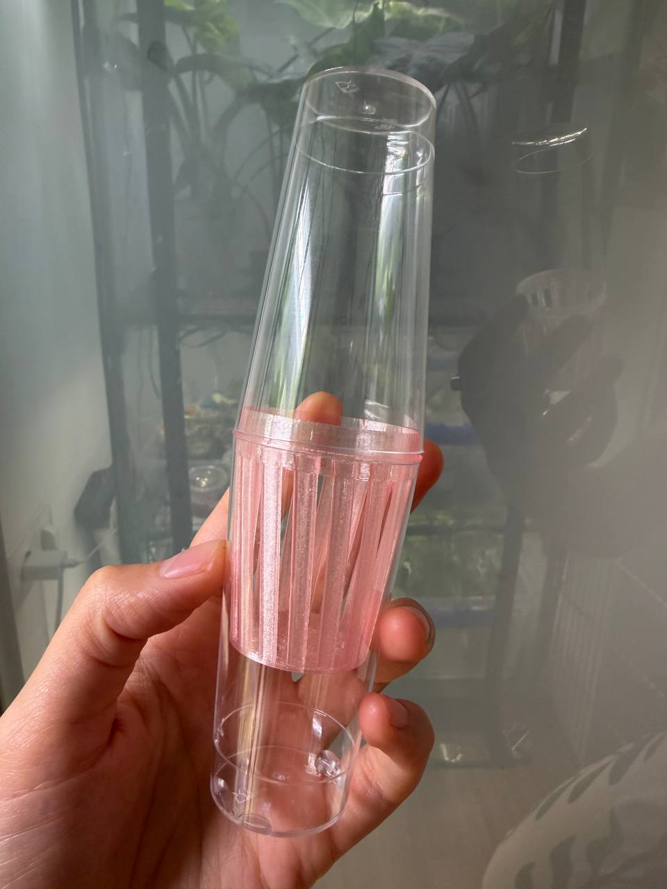 Vaso maceta de autorriego PETG
