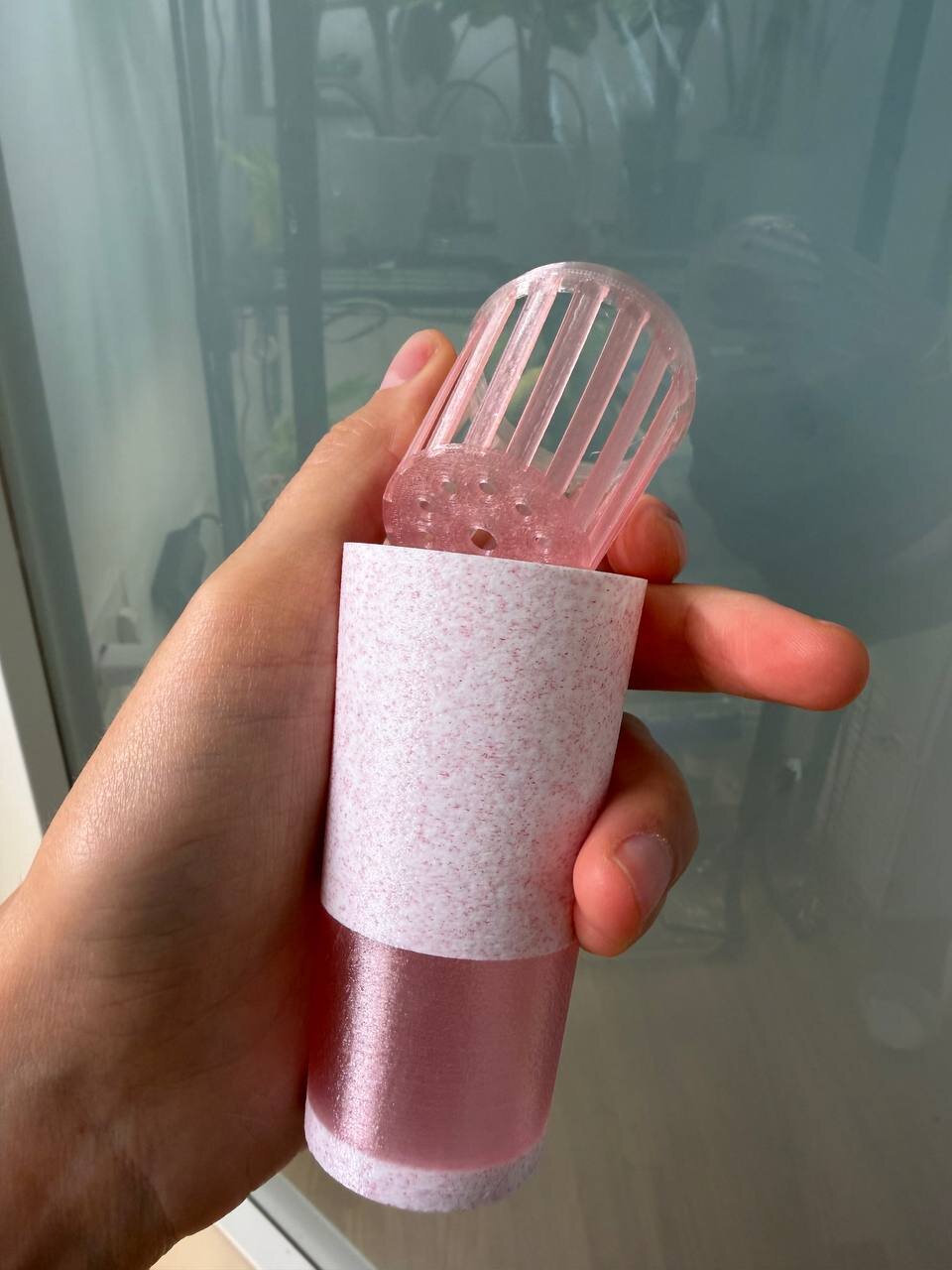 Mini maceta autorriego rosa (foto 3) — Marina's Jungle Gems